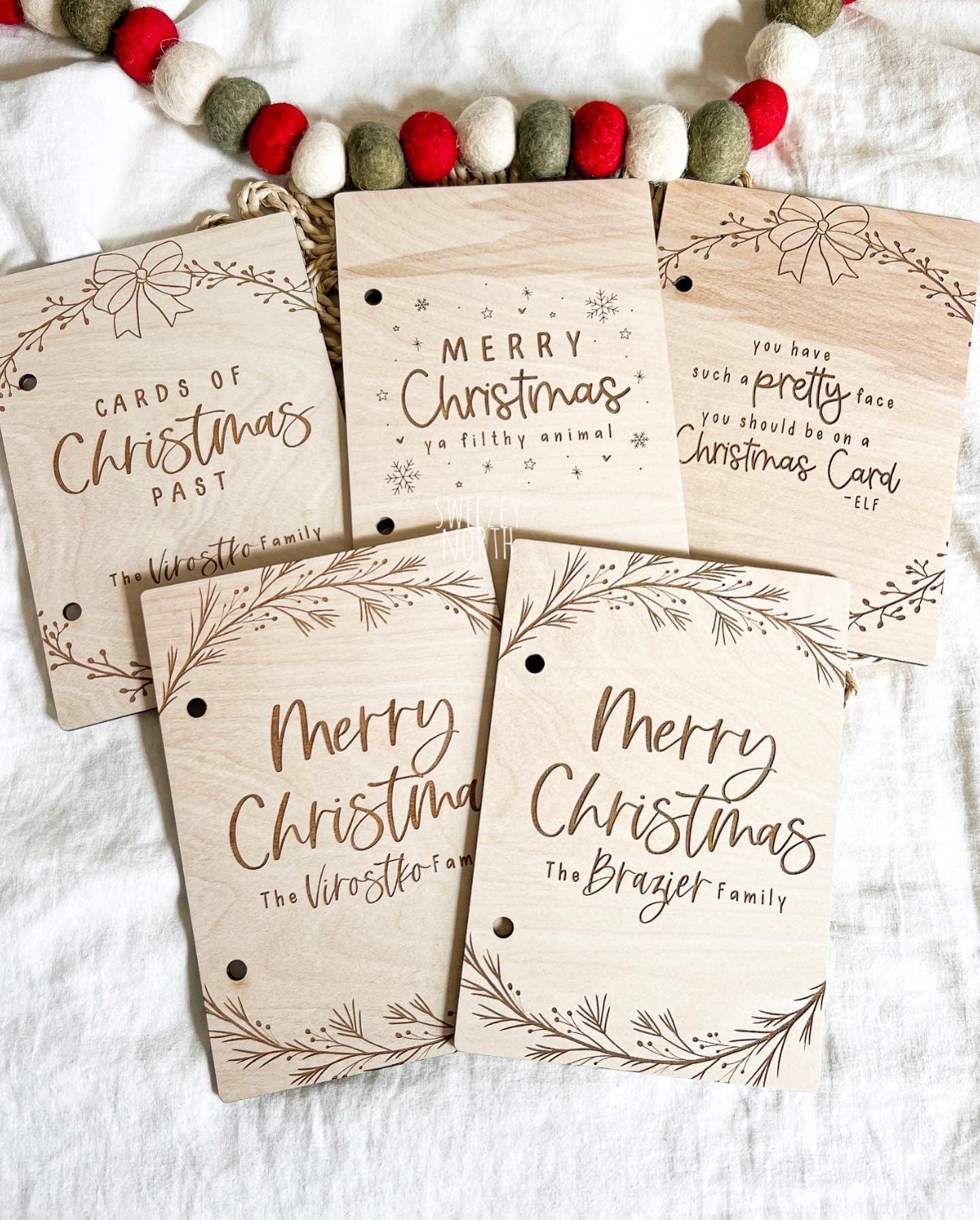 christmas card keeper | christmas card holder | wood card keeper | cards of christmas past | greeting card keeper