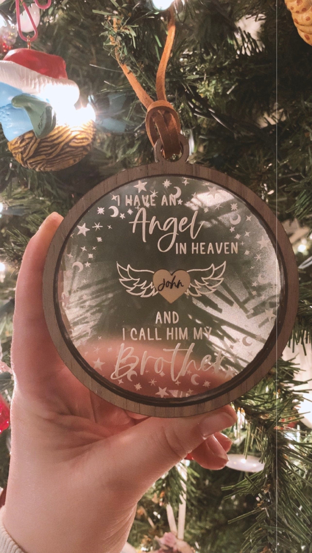 Angel in Heaven Ornament | Memorial Ornament | sympathy gift | angel wings | remembrance ornament