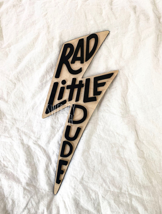 Rad Little Dude | boho nursery | modern boho nursery decor | boys room decor | nursery sign | boys room