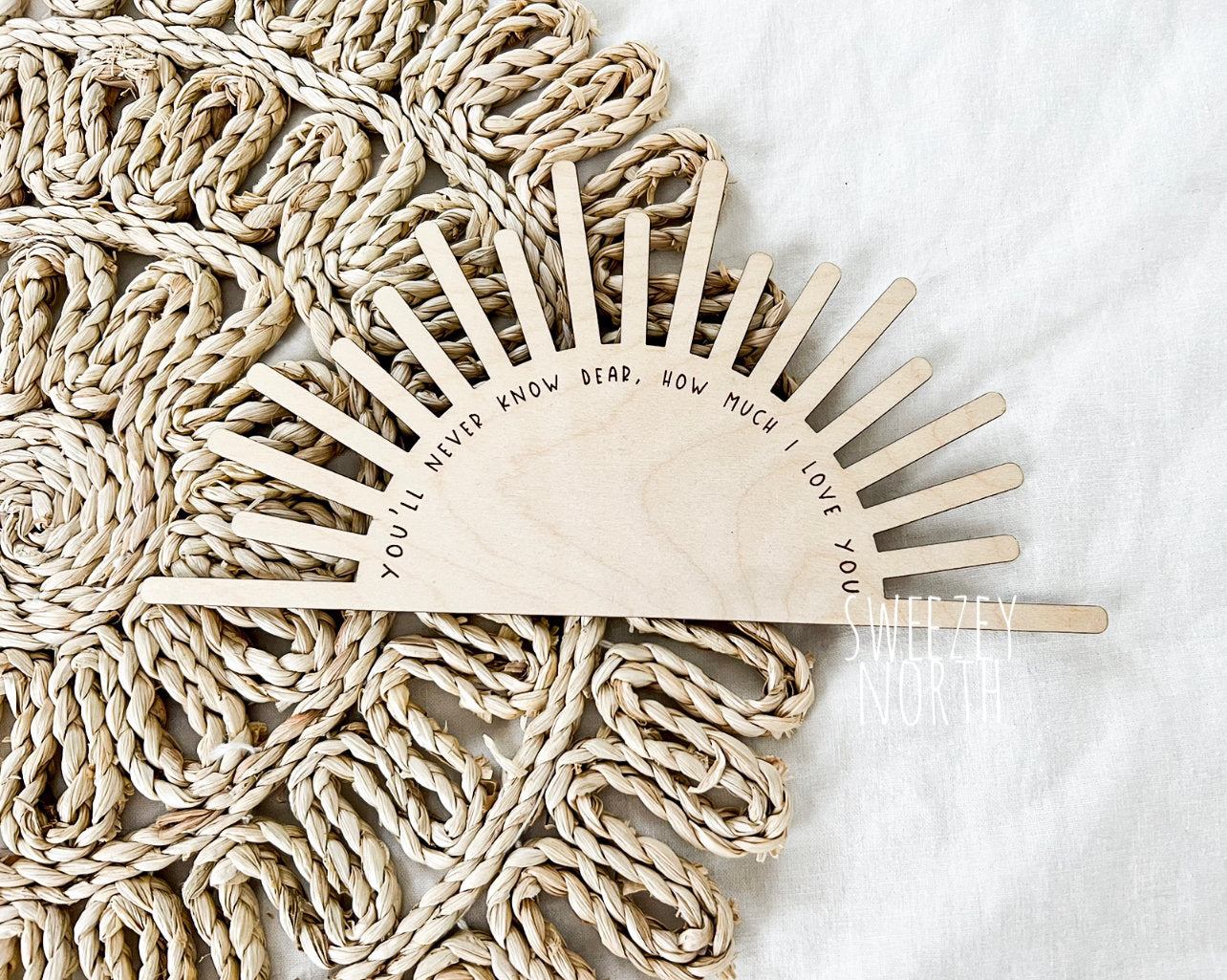 you are my sunshine | you'll never know dear | how much I love you sign | Boho decor | nursery decor | sunshine nursery sign