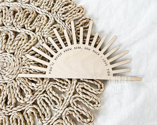 you are my sunshine | you'll never know dear | how much I love you sign | Boho decor | nursery decor | sunshine nursery sign