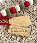 Polar express ornament | train ticket | Christmas Ornament | polar express ticket | train ride ornament | believe ornament | golden ticket