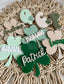 St Patrick’s day basket tag | basket tag | clover tag | kids name tag | acrylic name tag