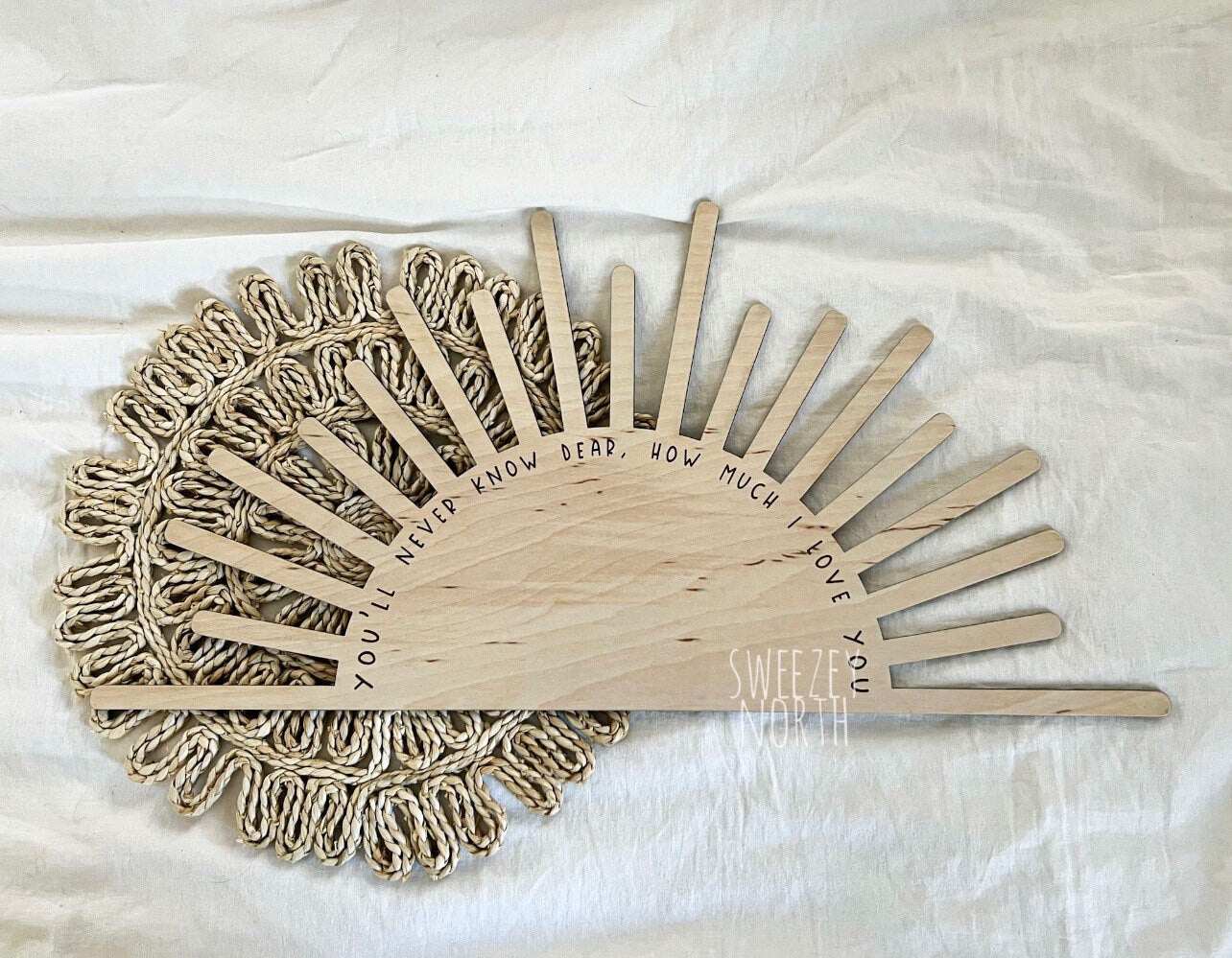 you are my sunshine | you'll never know dear | how much I love you sign | Boho decor | nursery decor | sunshine nursery sign