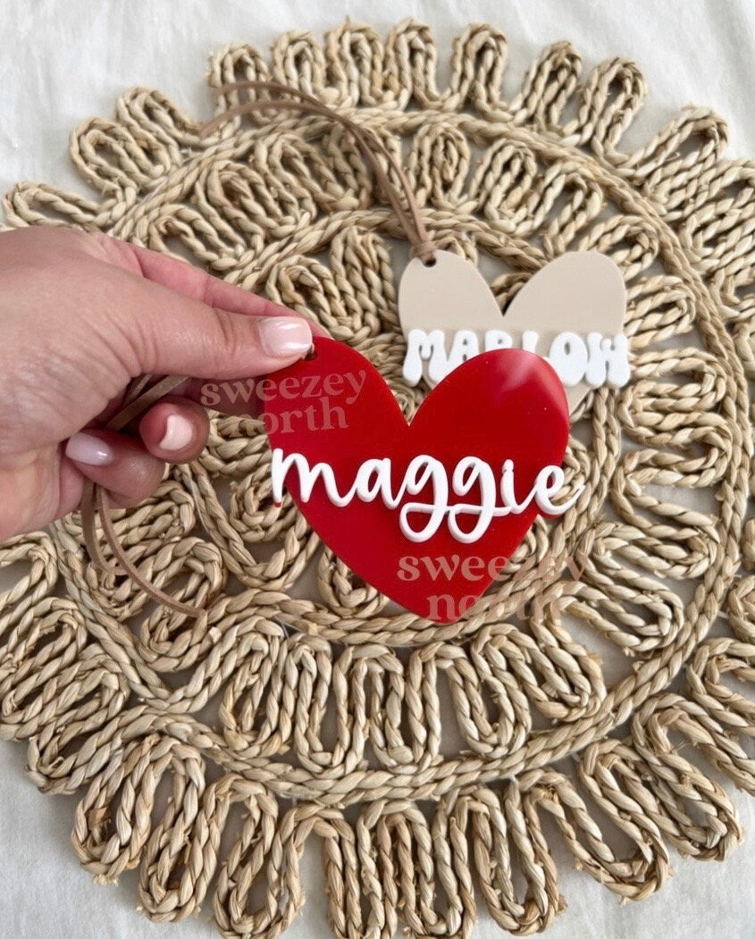 Valentines day tags | Valentines Tags | Valentines Basket Tag | Heart Tag | Valentine Heart Tag | Love Basket | Basket Tags | Scallop Heart