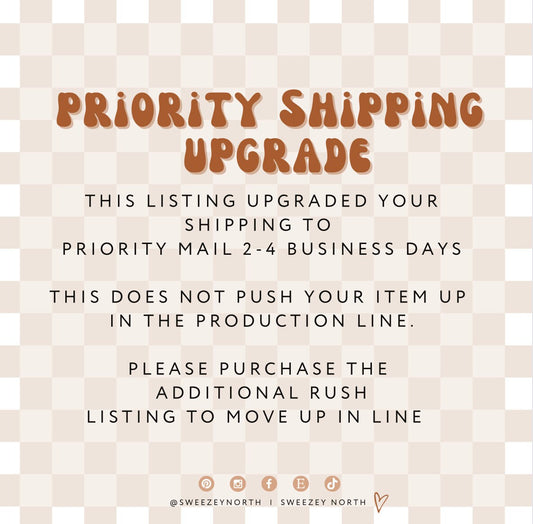 Priority shipping upgrade