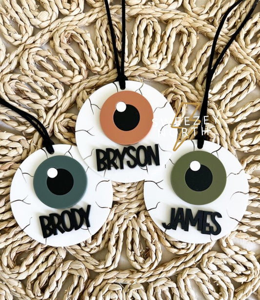 Eye boo bag tag | halloween bag tag | boho tag | boo bag | boo basket tag | name tag | halloween decor | boo basket | Halloween basket