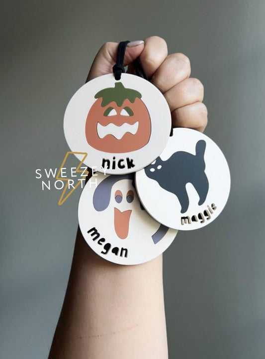 Sugar cookie halloween basket tag | Halloween tag | boo basket tag | Halloween bag tag | cookie basket tag | kids Halloween basket | boo bag