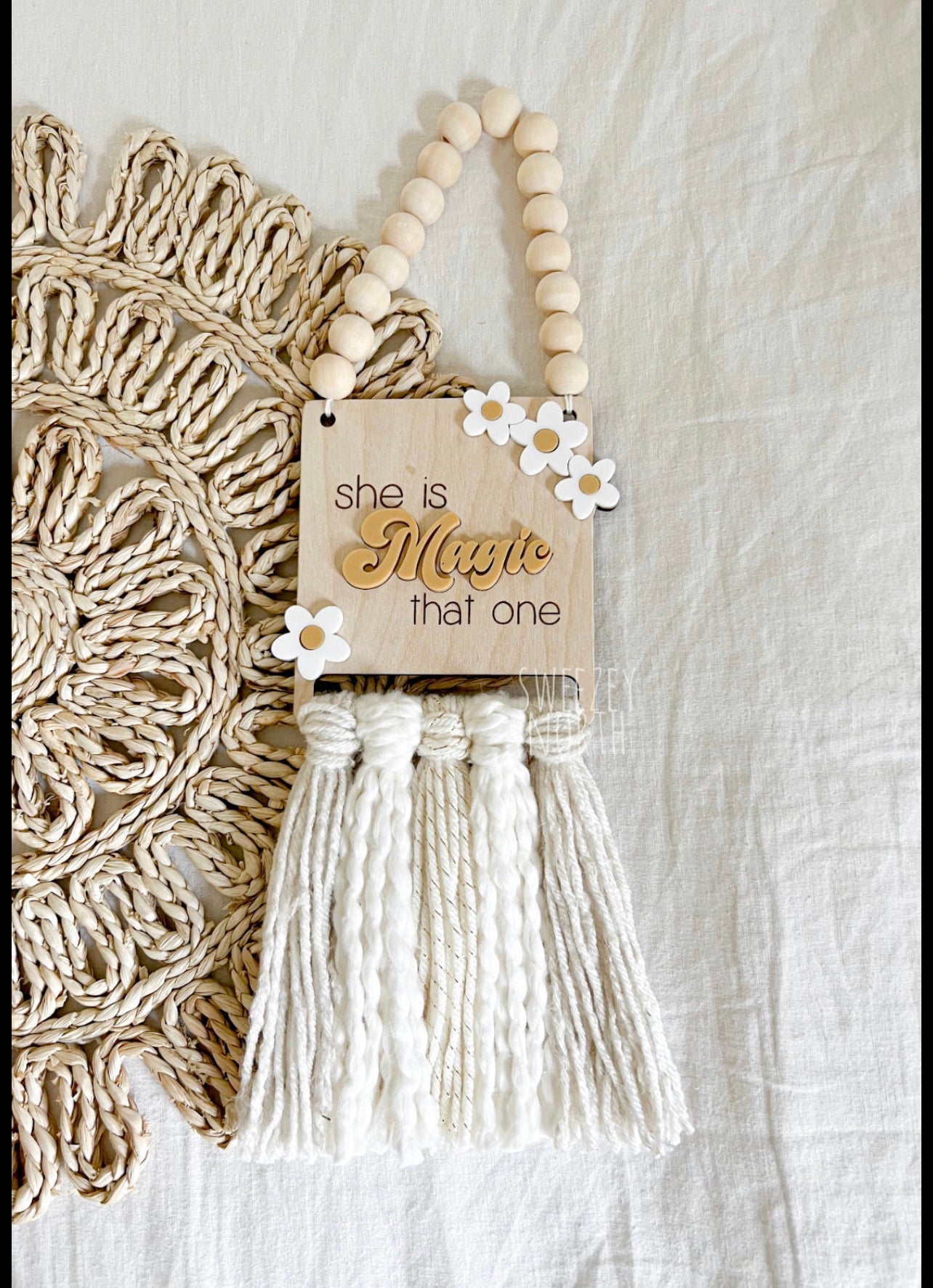 Mini Macrame Sign