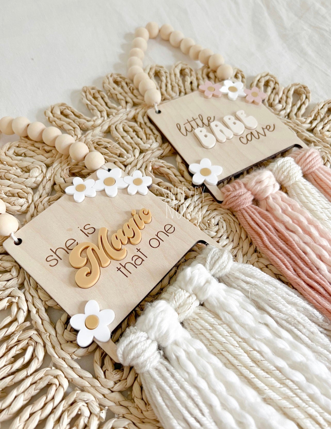 Mini Macrame Sign